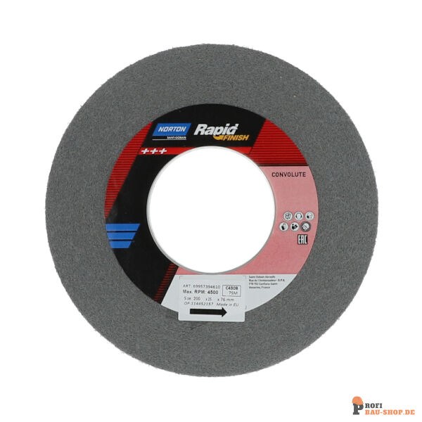 nortonschleifmittel/NORTON_schleifmittel_69957394610 Convolute Wheels Norton Ser 1000 Long Life 203.2x25.40x76.2 Grit MED_138941